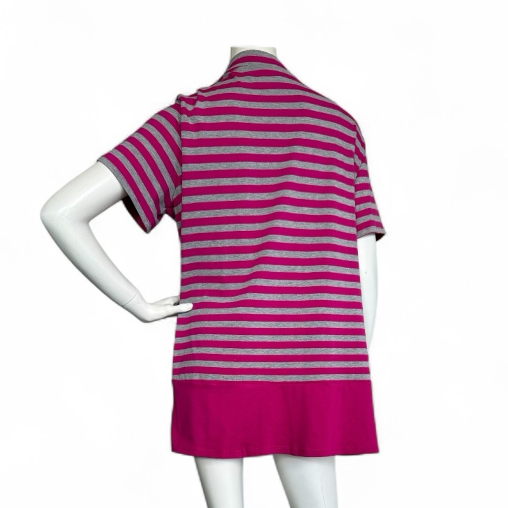 Antthony Originals 2-Piece Maxi Dress & Cardigan Set Pink Gray Striped Large NWT - Picture 6 of 14